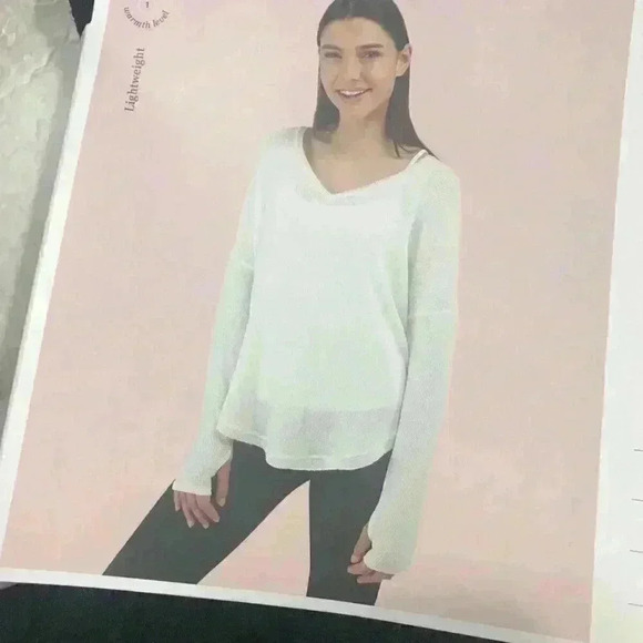 Wander By Hottotties Tunic Waffle V-Neck Black Sm - Picture 3 of 5